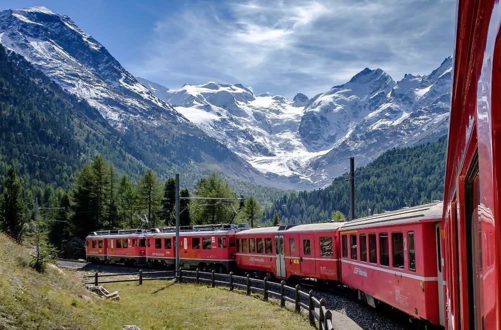 Tren Glacier express desde Milán