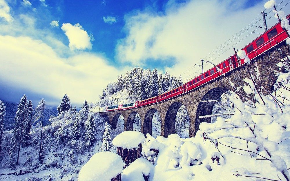 Tren Glacier express ❤️
