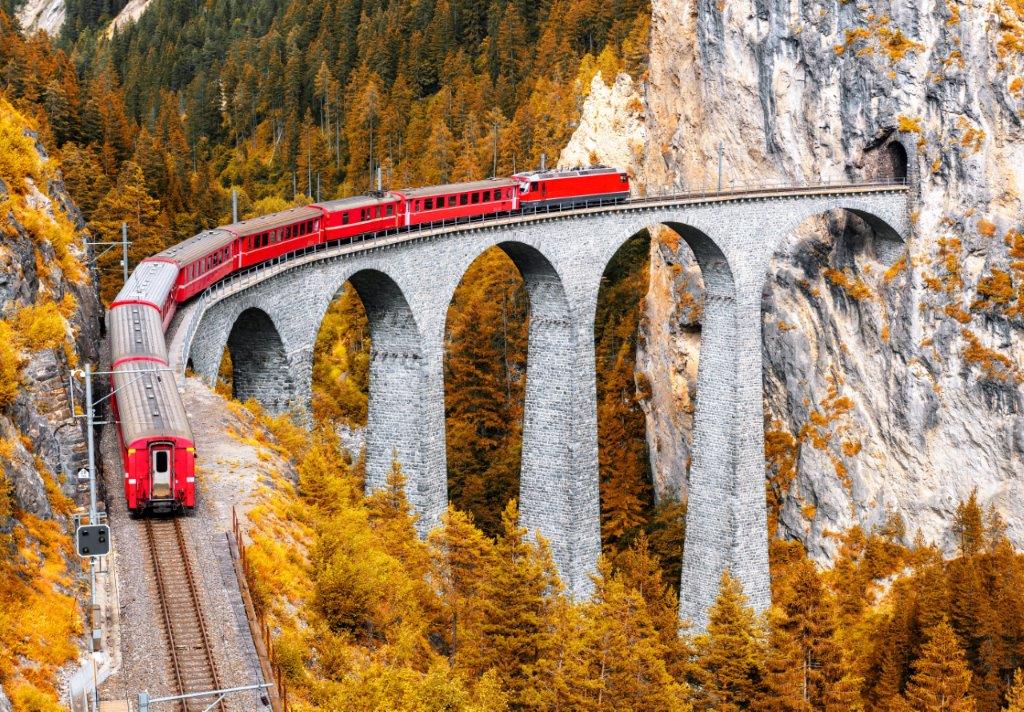 ¿Qué diferencias hay entre el tren Glacier express regional y el Exprés?